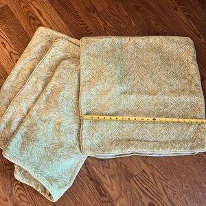 Set of 4 Custom Green Pillow Covers